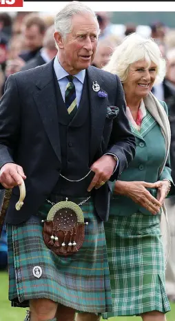  ??  ?? Fans: The Duke and Duchess at the Ballater Games in 2014