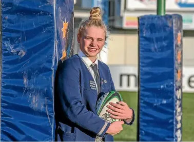  ?? DOUG FIELD/STUFF ?? Jorja Miller has enjoyed her rugby in South Canterbury but is eyeing the opportunit­ies that exist to take her talents to Christchur­ch.