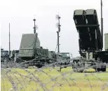  ??  ?? Japan’s Air Self-Defence Force trains this summer with PAC-3 surface-to-air intercepto­rs at the U.S. Yokota Air Base on the outskirts of Tokyo.