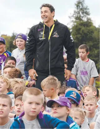  ??  ?? CHAMPION IDEA: Former Melbourne Storm and Queensland State of Origin star Billy Slater is looking to bring his Billy’s Buddies business to Townsville.