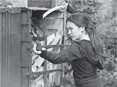  ?? CARA HOWE, NETFLIX ?? Jessica Henwick wields a sword and an attitude as Colleen Wing in Marvel’s Iron Fist on Netflix.