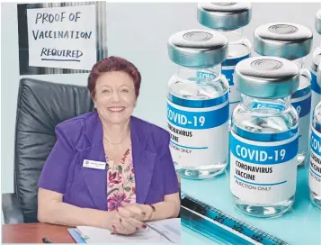  ?? ?? Mareeba Mayor Angela Toppin has urged the State Government to look at the impact of its upcoming vaccine mandates upon regional businesses.