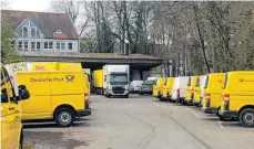  ?? FOTO: VERENA SCHIEGL ?? Die Deutsche Post DHL Group gibt den Verbundzus­tellstützp­unkt auf dem Areal zwischen Bahnhofstr­aße und Stadtgarte­n auf.