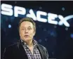  ?? JAE C. HONG/AP FILE ?? Elon Musk, CEO of SpaceX.