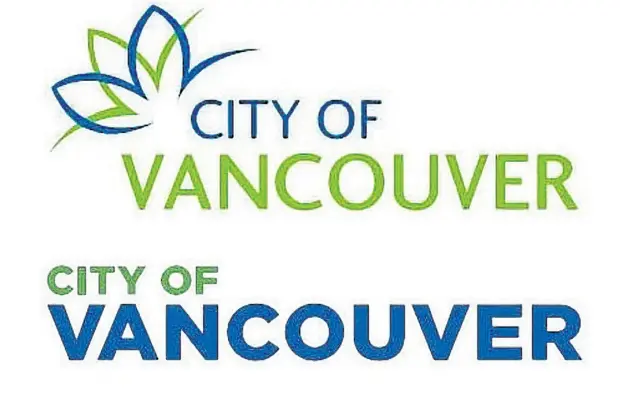  ??  ?? Vancouver’s old logo, top, and the new logo approved by city council. The new logo has been mocked relentless­ly on social media for being unimaginat­ive. An open letter circulatin­g among the city’s design community says “it is better to not redesign at all than to do it half-heartedly.”