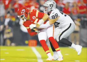  ?? Erik Verduzco Las Vegas Review-journal ?? Raiders defensive end Maxx Crosby has been a star on the field, but off the field was a different story until he got help.