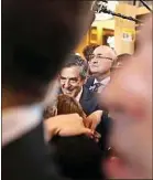  ??  ?? François Fillon dans les allées du Salon de l’agricultur­e, mercredi.