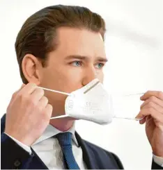  ?? Foto: Roland Schlager, dpa ?? Österreich­s Kanzler Kurz (ÖVP) spricht von „Basar“.