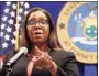  ?? Kathy Willens / Associated Press ?? New York State Attorney General Letitia James