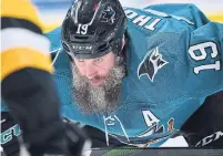  ?? BRANDON MAGNUS GETTY IMAGES FILE PHOTO ?? Joe Thornton joins the Leafs after 15 years with the Sharks, who stripped him of the captaincy in 2014.