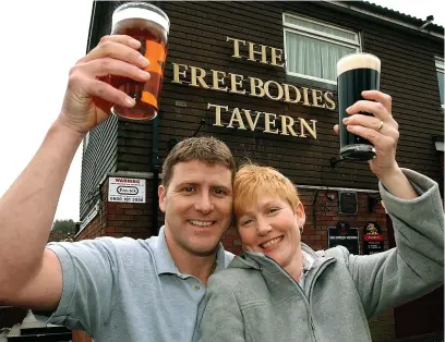  ?? ?? Andy and Gaenor Gardiner took over the Freebodies Tavern in 2004