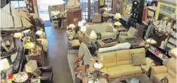  ??  ?? Heritage Home Interiors is a hub of home decor from furniture and lighting to artwork and accents.