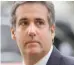  ??  ?? Michael Cohen