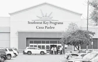  ?? Miguel Roberts / Associated Press ?? San Benito CISD had sent 18 teachers to Southwest Key’s Casa Padre shelter, hoping to get an additional $2.8 million in state funding by including the shelter’s kids in its enrollment numbers.