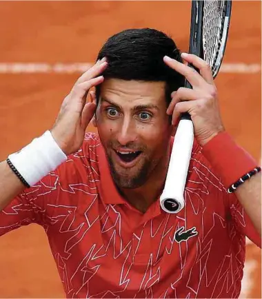  ?? Foto: AFP ?? Tennisstar Novak Djokovic hat das Risiko unterschät­zt.