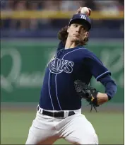  ?? SCOTT AUDETTE — THE ASSOCIATED PRESS ?? Tyler Glasnow, acquired from the Tampa Bay Rays, figures to be a top 2 rotation guy for the Dodgers this season.