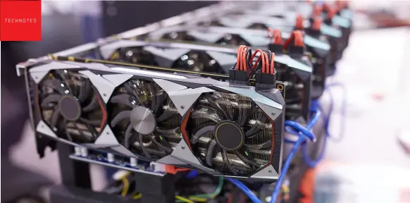  ??  ?? Currently about a quarter of all gaming graphics cards that hit the market end up with crypto miners.