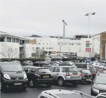  ??  ?? NHS Lothian has received repeated complaints about parking at Edinburgh Royal Infirmary