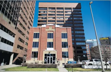  ?? PHOTOS: LEAH HENNEL ?? The historic Freemasons building in Calgary is struggling with its taxes, Masonic Lodge leaders say.