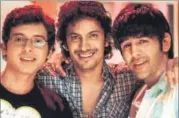  ??  ?? (Left to right) Divyendu Sharma, Raayo S Bakhirta and Kartik Aaryan