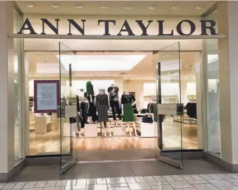  ?? Matthew Brown / Hearst Connecticu­t Media 2019 ?? In recent weeks, Ann Taylor’s parent company declared bankruptcy. So did the Lord & Taylor chain and discount store chain Stein Mart, which had been in business for 112 years.