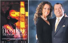  ?? ?? Zinayda Rodríguez y Euri Cabral promueven la película “El hombre transforma­do”.