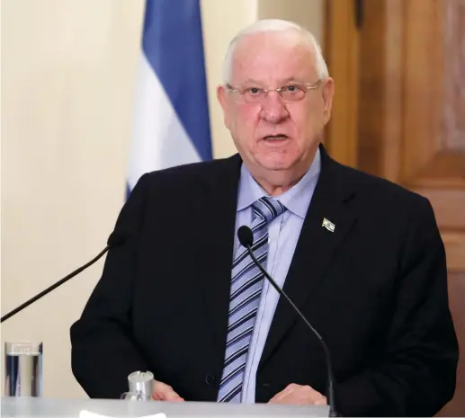  ?? (Reuters) ?? PRESIDENT REUVEN Rivlin has repeatedly warned about the ‘tribalizat­ion’ of Israeli society and politics and for good reason.