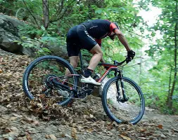  ??  ?? Fuoristrad­a Una bicicletta offroad prodotta dalla padovana Scapin