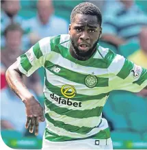  ??  ?? Celtic’s £10-million man Odsonne Edouard