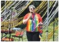  ?? 01_B23ArranPr­ide16_23_Provost_speaker ?? Provost Anthea Dickson congratula­tes Arran Pride organisers.