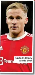  ?? ?? United’s Donny van de Beek