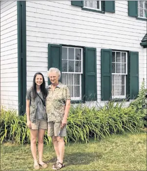  ?? SUBMITTED PHOTO ?? Robyn Droddy, left, and her mother, Lois Rosencutte­r, visit Green Gables Heritage Place during their recent trip from Texas to P.E.I.