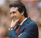  ??  ?? Arsenal manager Unai Emery