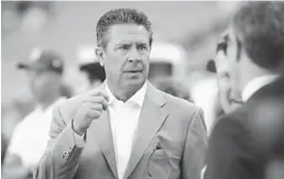  ?? AP FILE PHOTO ?? “I’ve always enjoyed talking to him, because he has a great perspectiv­e of anything we’ve ever discussed,” Dolphins coach Adam Gases says of Dan Marino, above.