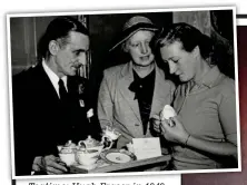  ??  ?? Teatime: Hugh Fraser in 1949