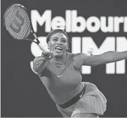 ?? ANDY BROWNBILL/AP ?? Serena Williams, seen Feb. 5, has confirmed she won’t play in the 2022 Australian Open in January.
