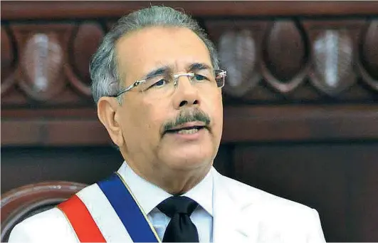  ?? ARCHIVO ?? El presidente Danilo Medina lleva semanas recopiland­o informació­n para preparar su quinto discurso de rendición de cuentas.