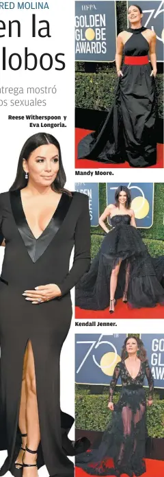  ?? AFP Y REUTERS ?? Mandy Moore. Kendall Jenner. Catherine Zeta-Jones.