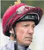  ??  ?? HOT SHOT Frankie Dettori has had enough of the cold