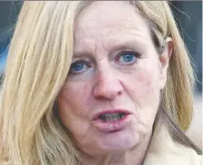  ?? BRENDAN MILLER ?? Provincial Opposition Leader Rachel Notley says Albertans are “angry and frustrated with Premier Jason Kenney's COVID response.