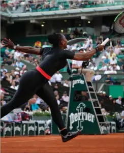  ?? FOTO: AP ?? Det blev ikke til noget stormøde mellem Serena Williams og Maria Sharapova i French Open alligevel.
