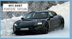  ??  ?? SPY SHOT PORSCHE TAYCAN