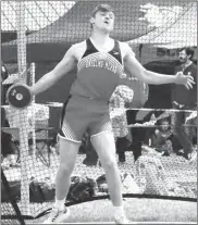  ?? Jennifer Schmidt ?? Dalton Duryea, shown right, threw the discus 98-02 at North Platte and placed 4th for A-M in shot put with a toss of 40-04.50.