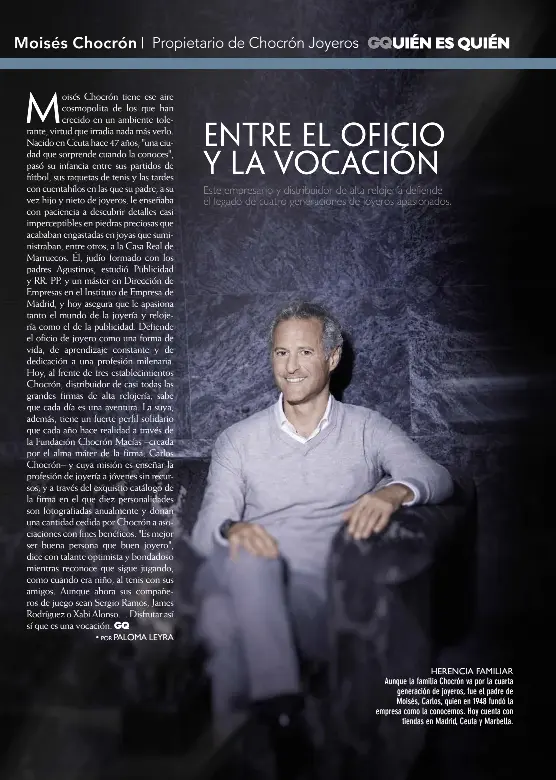 Propietario de Chocrón Joyeros entre el y la vocación - PressReader