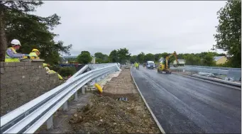  ?? Photo by John Reidy. ?? An update from this afternoon as Dysart Bridge is being prepared for its early August re-opening date.