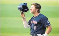  ?? UConn Athletics / Contribute­d photo ?? UConn’s Chris Winkel will need time and more informatio­n to decide whether he’ll return to the Huskies next season.