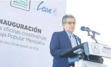  ??  ?? El director general de Caja Popular Mexicana, Cirilo Rivera, dijo que se deben proteger los recursos de los socios y no escatimar en seguridad.