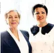  ??  ?? Schauspiel­erin Julie Andrews und Opernstar Anna Netrebko im Metropolit­an Club