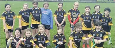  ?? ?? The Fermoy Juvenile GAA U10 girls at the weekend.