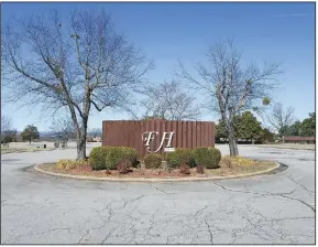  ?? (NWA Democrat-Gazette/Thomas Saccente) ?? The entrance to the Fianna Hills Country Club at 1 Essex Place in Fort Smith is seen March 1.